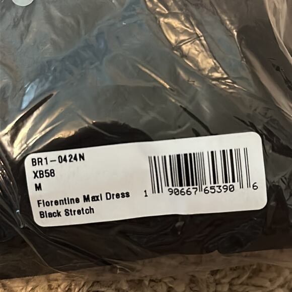 Show Me Your MuMu Black Florentine One Shoulder Maxi Dress NWT Size Medium - Picture 4 of 7